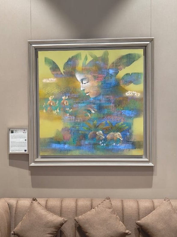 shampaSircar's tweet photo. #OnView at General Aviation Terminal, Gallerie Nvyā Walk through of “Echoes &amp; Evolutions: A Symphony of Artistic Legacies” 
 Through a kaleidoscope of colors, textures, and forms, “Echoes &amp; Evolutions” celebrates the symphonic convergence of senior stalwarts and emerging talents. https://t.co/ILD0PraCVJ