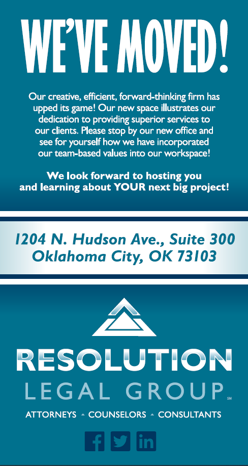 ResolutionLegal's tweet image. We've moved to our new location! Stop by and check out our new space!