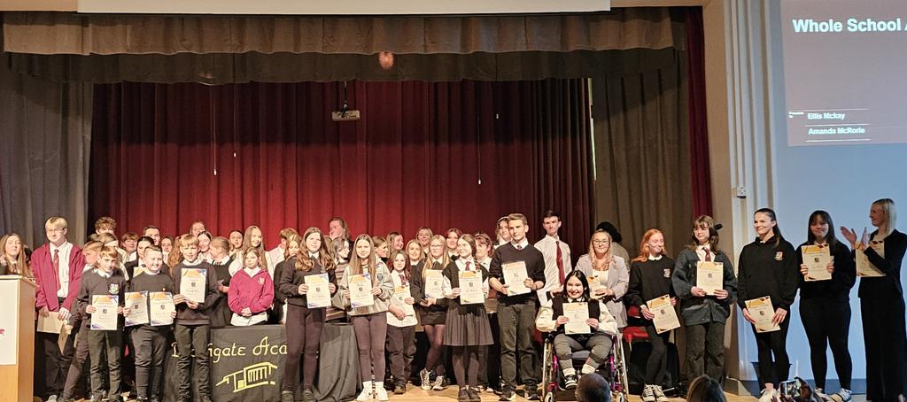 Congratulations to all our prize winners tonight.  Well done to those who provided our audience with wonderful music and drama performances throughout the evening. #ambition #respect #kindness