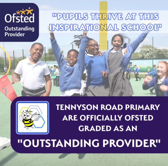 We are delighted to announce that we have received an Outstanding Rating from Ofsted following our recent inspection. This is a moment of pride and recognition for us all! 🎉#TeamTennyson #TennysonFamily #Outstanding #EveryChildCan 

tennysonroad.school/docs/General/1…