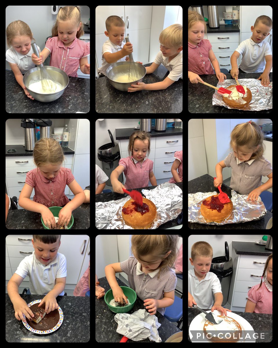 LDavisonStAnnes's tweet photo. Lots of fun and hands on learning in the kitchen today. We baked and sampled Australian Lamington cake as part of our learning focus. @StAnnes_EHS @HTelfordStAnnes @BPooleStAnnes https://t.co/VqLBX6n25N