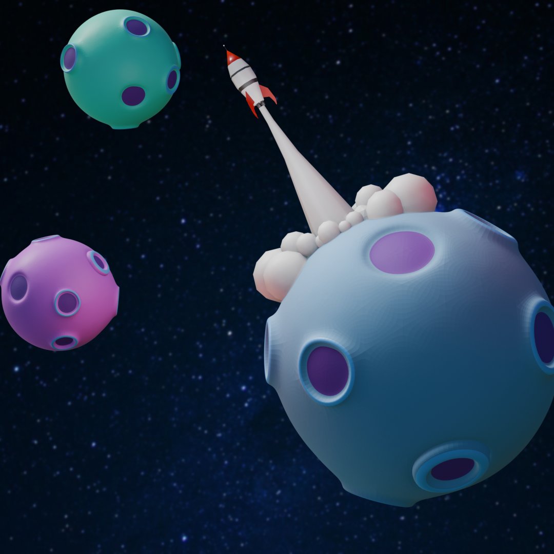 Alien__Logic's tweet image. Followed @grantabbitt Blender for beginners vid on YT and made this cool little scene! 

His video really helped me learn the very basics of Blender.

Such a great teacher!