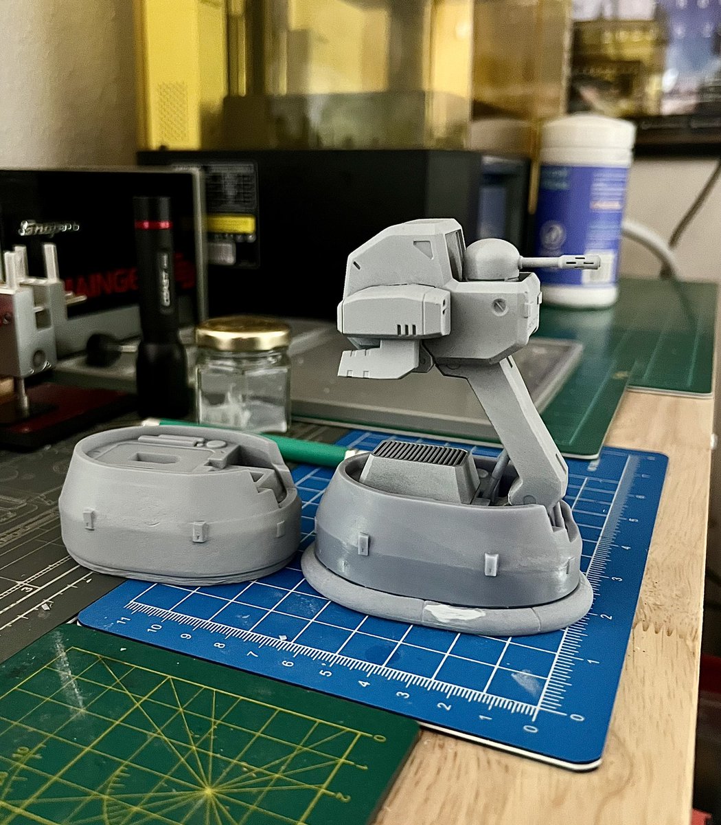Made an adjustment to the base of the Cobra. Lowered the height to match the concept art better. Also finally printed the pistons and it all fits well. I think I can finally stop being a perfectionist and call the Cobra complete. #armoredcore #アーマードコア