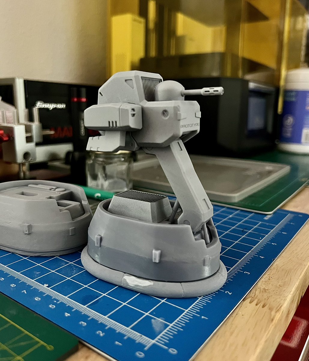 Made an adjustment to the base of the Cobra. Lowered the height to match the concept art better. Also finally printed the pistons and it all fits well. I think I can finally stop being a perfectionist and call the Cobra complete. #armoredcore #アーマードコア