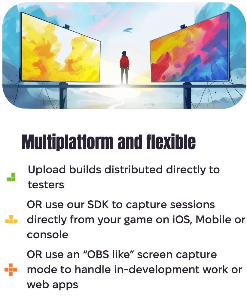 🎮 From indie developers to major studios, PlayTesting.gg supports a wide range of platforms including PC, Android, iOS, and consoles. Submit your game today and see the difference! 

#gamedev #indiedev #GameTesting #PlayTesting