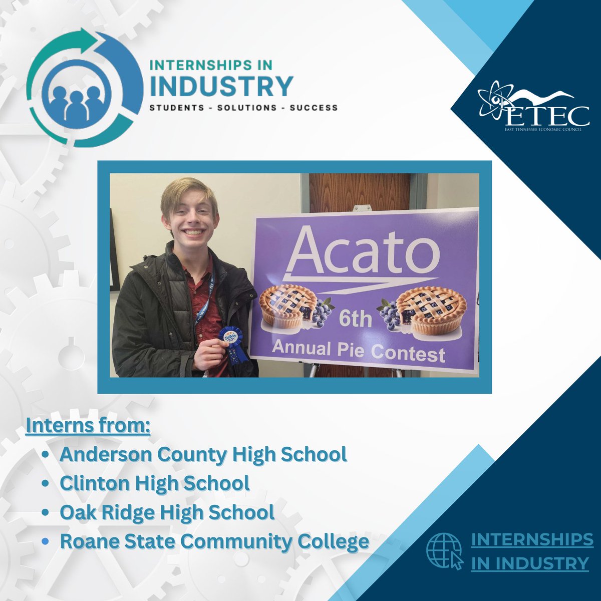 ETEC_tn's tweet photo. Students need work-based-learning placements. Our pilot companies would be happy to chat about their experiences hosting the first set of interns for this program. Visit for more info: https://t.co/qCFUAYFipd #I3InternshipsInIndustry #BuildingTNNuclearWorkforce #NuclearWorkforce https://t.co/chJxJzyeXW