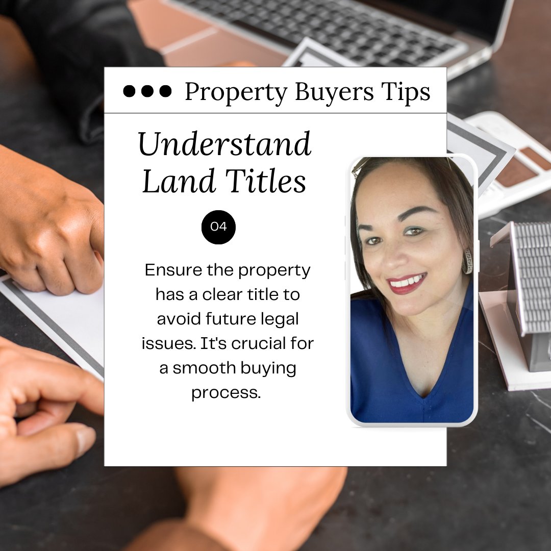 isearchbelize's tweet photo. 🔍 Tip #4: Understand Land Titles! 🔍
Ensure the property has a clear title to avoid future legal issues. It's crucial for a smooth buying process. #RealEstateTips #BelizeProperty #Belize #LiveInBelize https://t.co/oFYoznccGj
