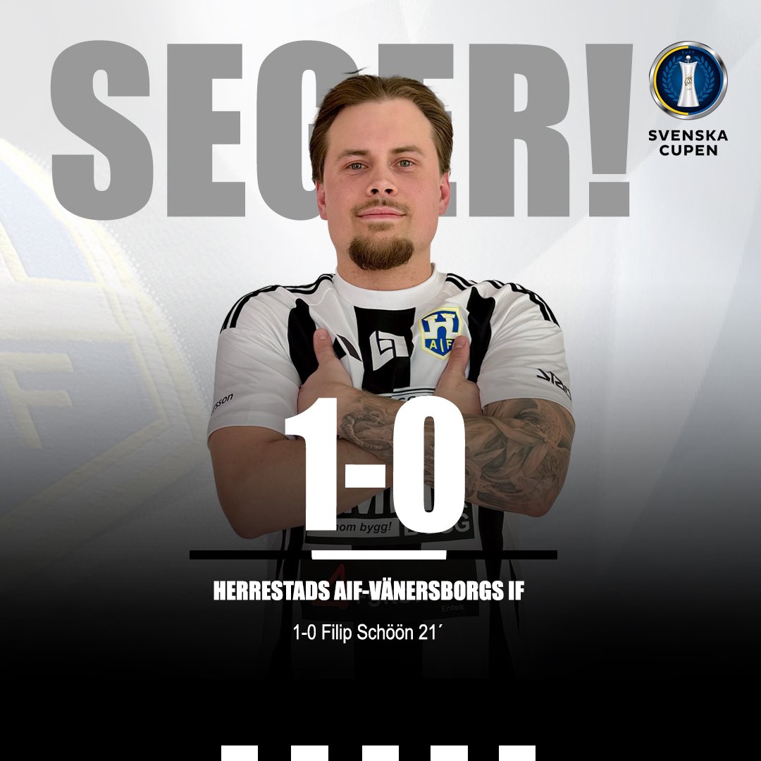Vi är klara för omgång 2 av Svenska Cupen! 🤍🖤

#herrestadsaif #uddevalla