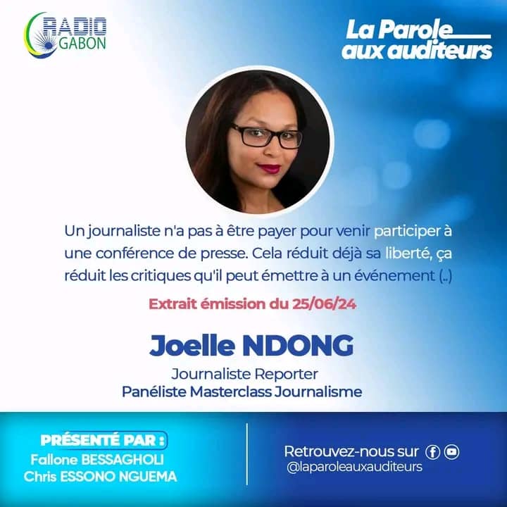 🟩⬜ Restons câblés sur <a href="/radiogabon_off/">Radio Gabon</a> pour des informations limpides.
Merci à notre marraine éternelle <a href="/JoelleNdong/">NDONG Joëlle</a> pour ces éclaircissements lors de ton passage sur #LaParoleauxAuditeurs .

#10eedition 
#sambasprofessionnels2024 
#resilience
#gabon