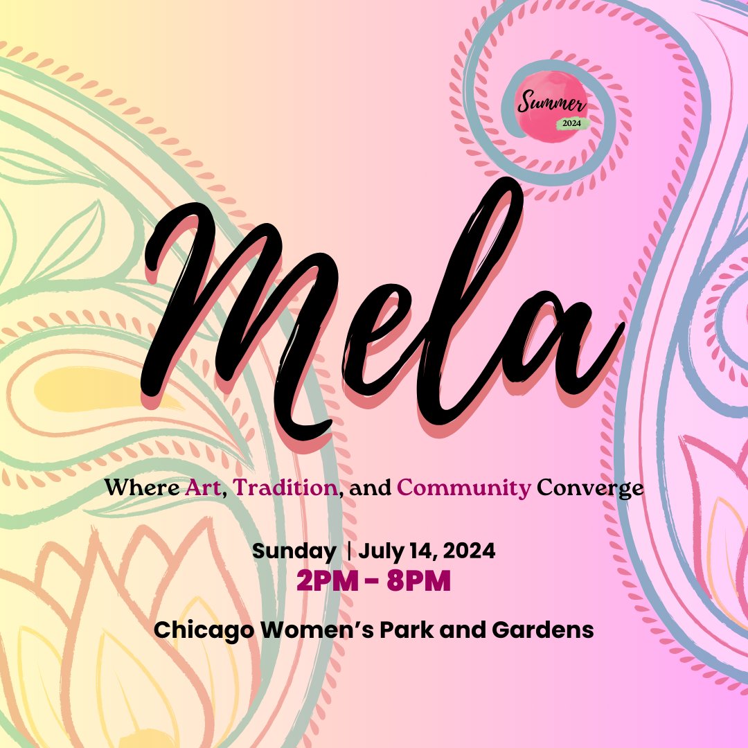 KalapriyaArts's tweet photo. MARK YOUR CALENDARS! We're thrilled to announce our Summer Mela on July 14, 2024 from 2PM - 8PM at the Chicago Women's Park and Gardens here in Chicago's South Loop.

Registration: FREE on our website
Suggested Donation: $5.00 
Food ticket prices vary based on products. https://t.co/5d5tlqs4OL