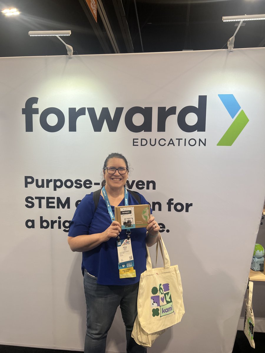 Forward__EDU's tweet photo. Congrats to @MJHTechTeach on winning one of our #ClimateAction kits @ #ISTE24 #ISTElive

Come by booth #949 for a chance to win 1 of 25 kits we're giving away today! https://t.co/2X8a3mIsiY