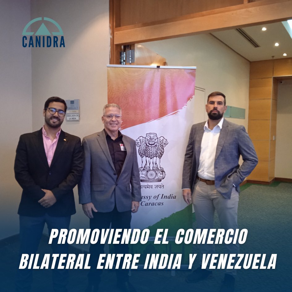 Estuvimos presentes en el evento comercial del sector automóvil de la embajada de la India en Caracas, promoviendo el comercio bilateral entre India y Venezuela. #Canidra #AgendaCanidra