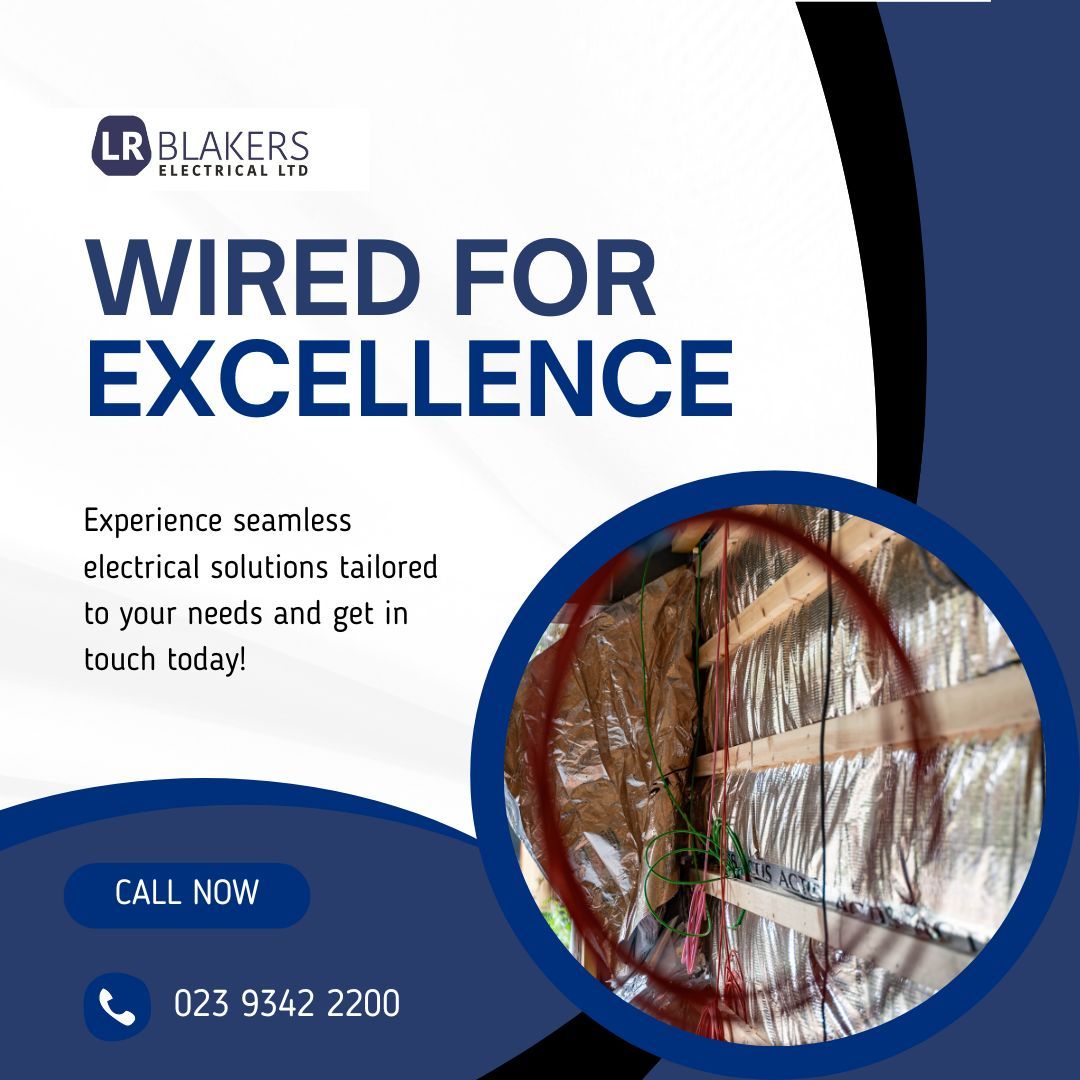 L R Blakers is dedicated to providing top-notch electrical solutions for both residential and commercial needs and handle all your electrical projects with precision and care! Want to find out more? Get in touch on 023 9342 2200 or email enquires@lrblakerselectrical.co.uk.