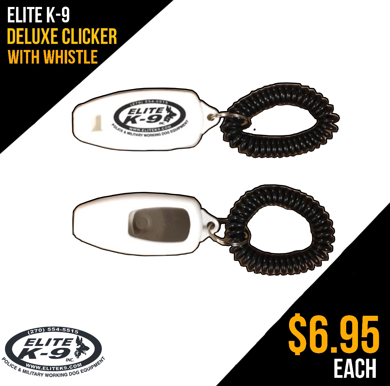 Elite K 9 on X Check out our Deluxe Clicker with Whistle Clickers are a form of positive reinforcement that reward desired behaviors with a sound the dog will associate with good outcomes
