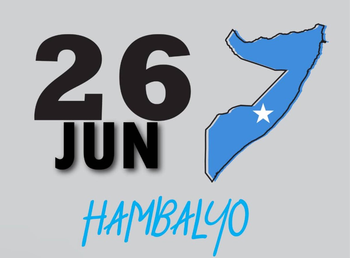 I extend my heartfelt congratulations to all Somali citizens, wherever they are, on the occasion of June 26th, marking the 64th anniversary of the historic moment when the Somali flag was first raised on our land and the liberation from British colonial rule in the northern