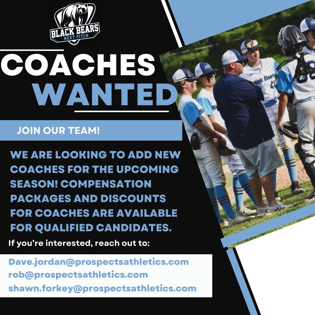 NPBB is still looking for coaches! Compensation packages and discounts for coaches are available! Reach out to our staff below!