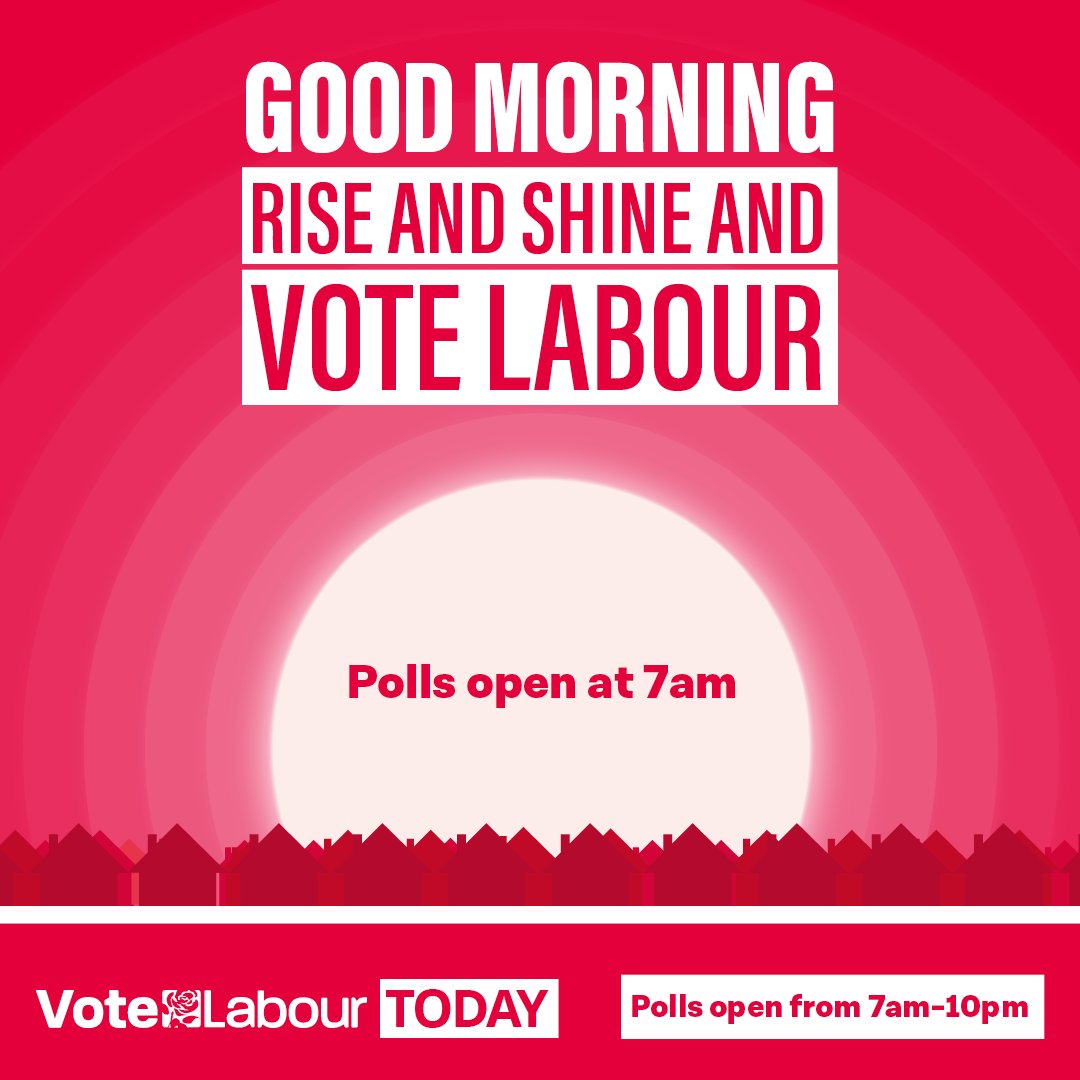 HambleLabour's tweet photo. ITS ELECTION DAY! Polls open in 30 Minutes.

Make it your morning goal to Vote. Don't forget to take your ID and every vote will count. Devina and the team will be out working hard all day so say hello if you bump into us.

Vote for Change, Vote for @Devina4Labour, Vote Labour https://t.co/tHG3CwdFdW