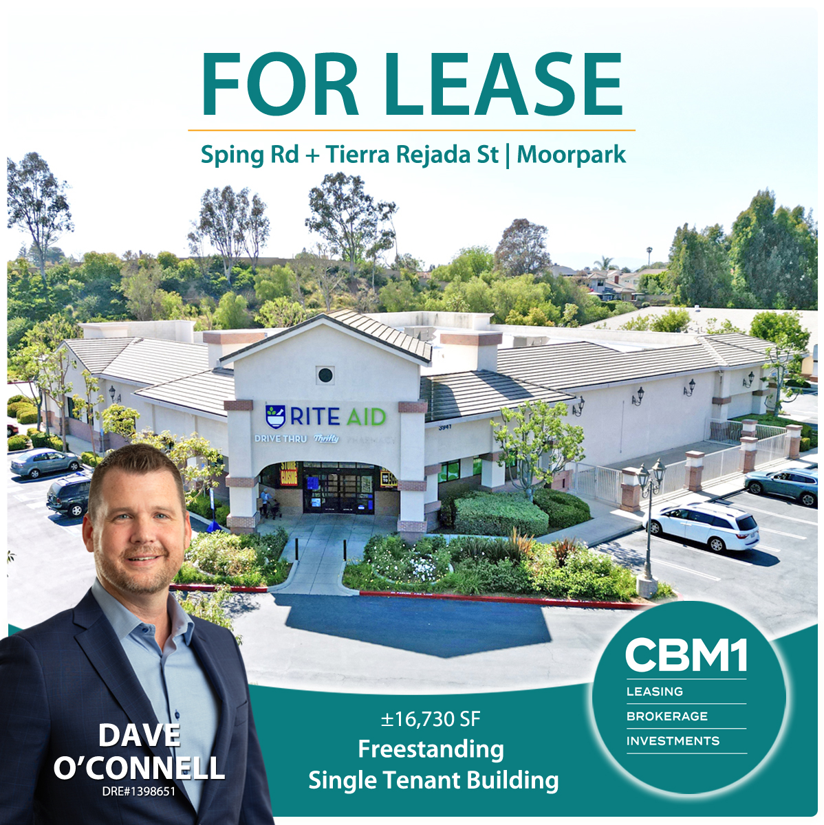 ±16,730 SF Free Standing Single Tenant Building For Lease at Spring St + Tierra Rejada Rd in Moorpark. #cbm1 #cre #retailleasing #retailrealestate #freestandingretailbuilding #singletenantbuilding #drivethru #springstreet #tierrarejadaroad #moorpark