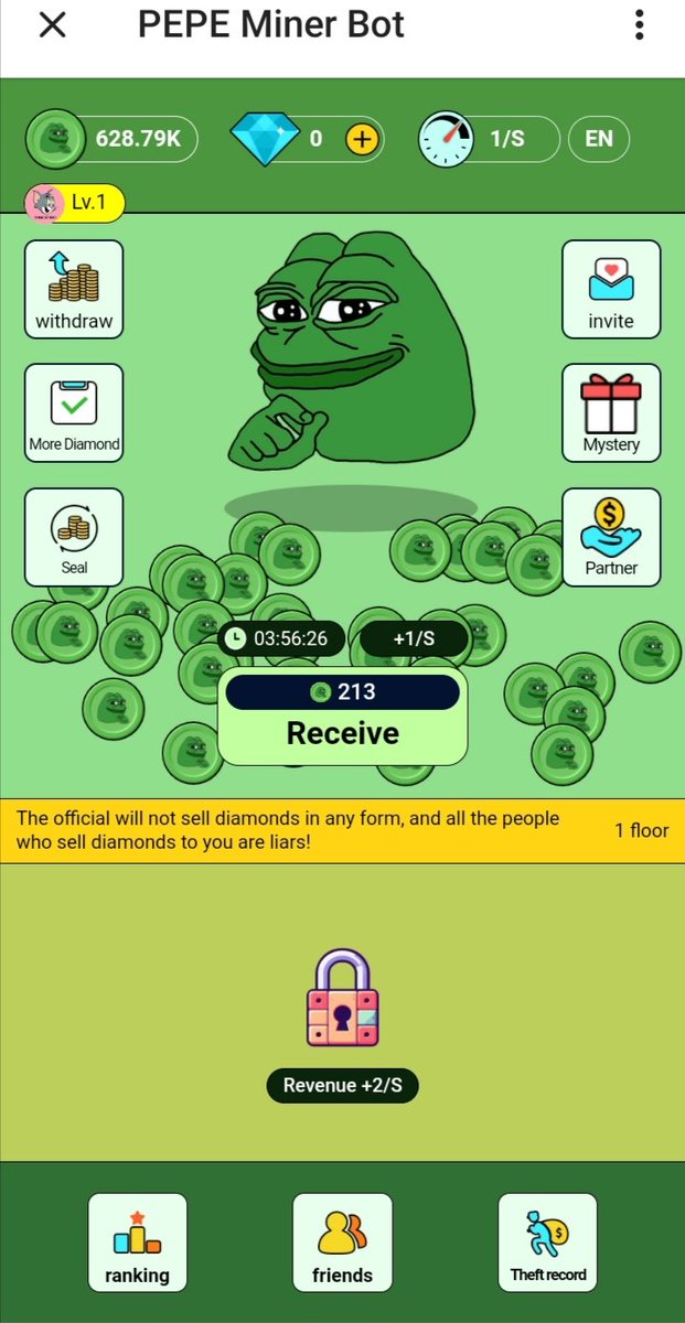 Pepe is to the moon.

Claim free Pepe every hour.
Sign up here👇👇👇👇👇👇
t.me/pepe_miner_gam…