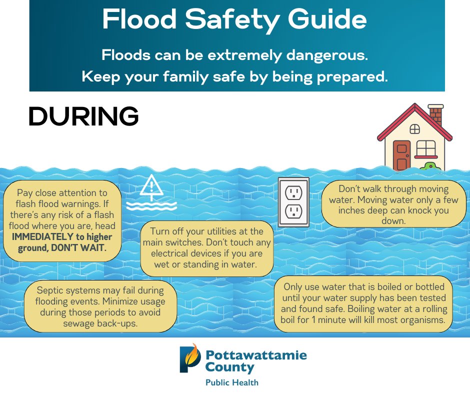 PottCoPHD's tweet image. With the risk of flooding in the coming days, it's important to remember to have a plan. Follow these helpful tips and follow @pottcoema for official updates.