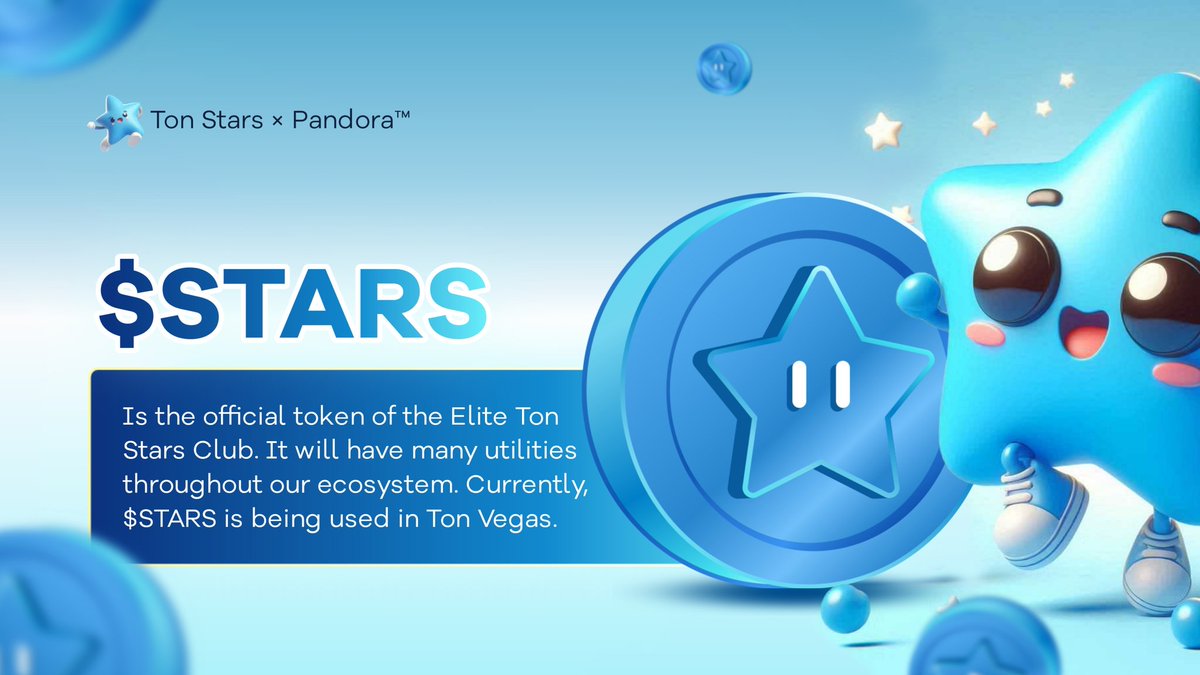 Web3_Pandora's tweet photo. 💎 And then there was $STARS, the official token of the Elite Ton Stars Club. With endless possibilities and utilities, $STARS became the heartbeat of the ecosystem, already making waves at Ton Vegas. Imagine the power in your hands as you join this revolution! 🚀 https://t.co/m7tOyarov2