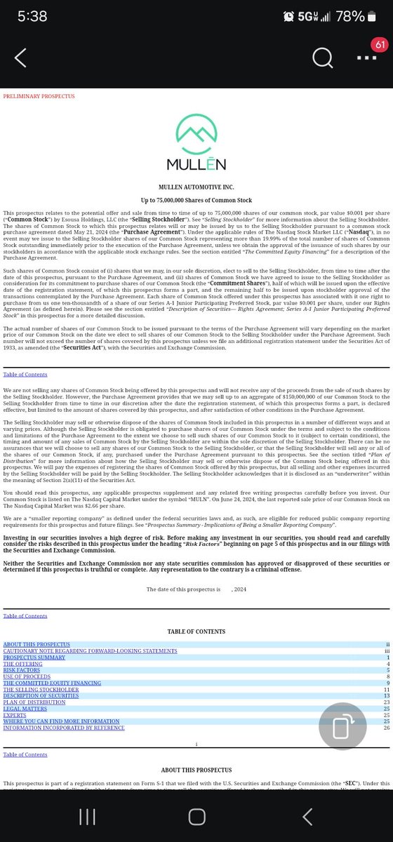 $MULN S-1 out. Better get to reading....

sec.gov/Archives/edgar…