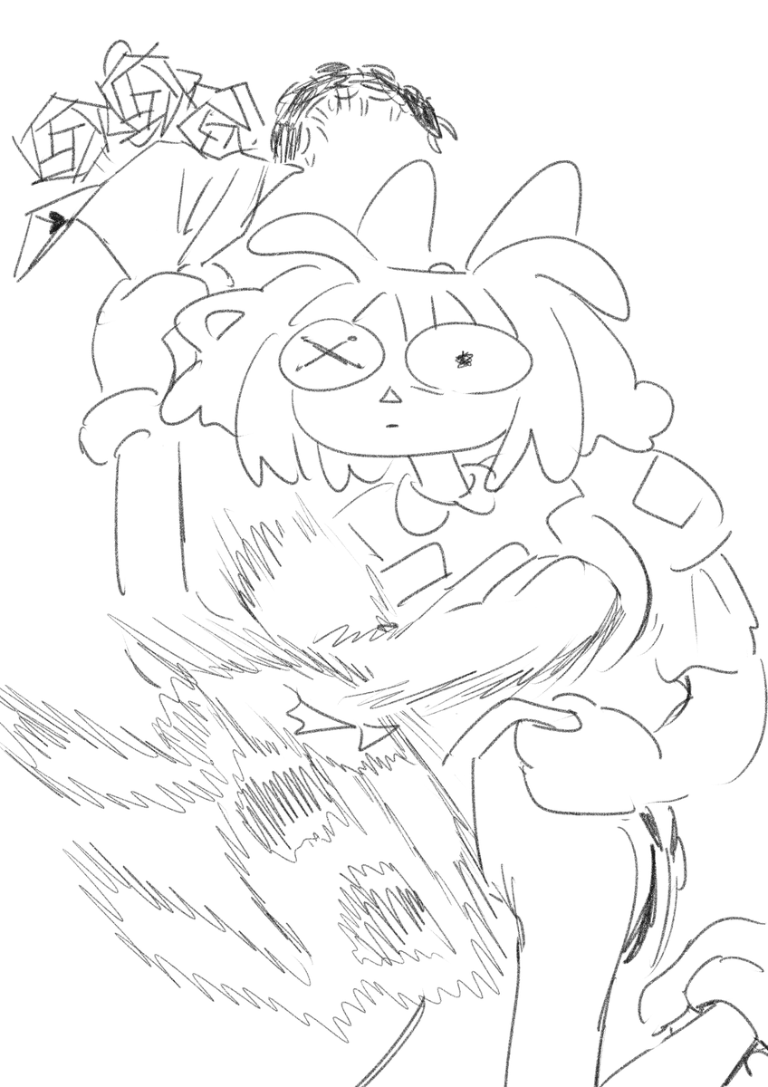 discordのサーバーで描いたやつ #tadc #bunnydoll #jaxxragatha