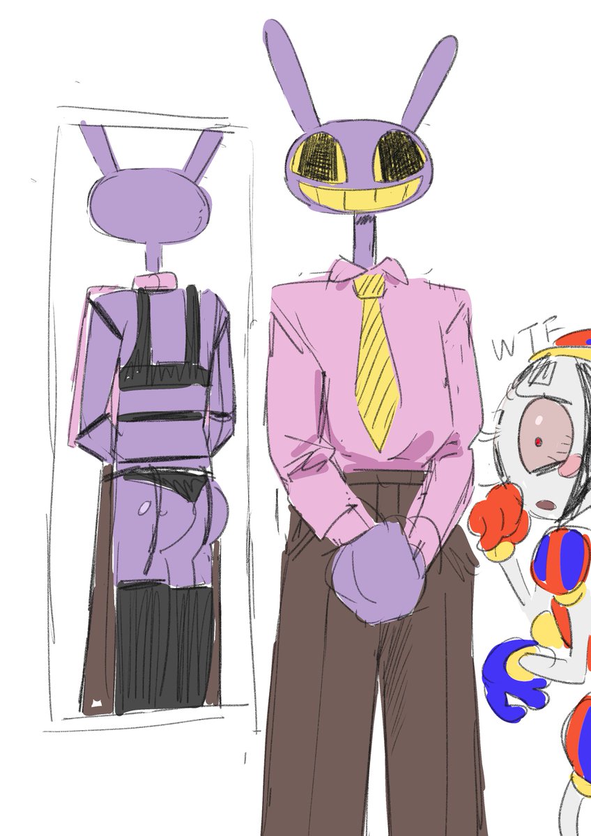 discordのサーバーで描いたやつ #tadc #bunnydoll #jaxxragatha