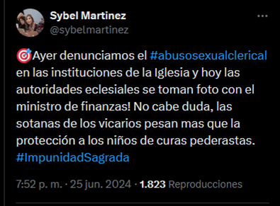 AntisanaNews's tweet photo. #Ecuador🔴Así se teje la impunidad, cuando luego de salir a la luz una denuncia sobre los abusos sexuales en la iglesia, sus representantes se toman fotos con altos funcionarios del gobierno. A esto, la activista @sybelmartinez la llama #ImpunidadSagrada https://t.co/EpVoSEgKjw