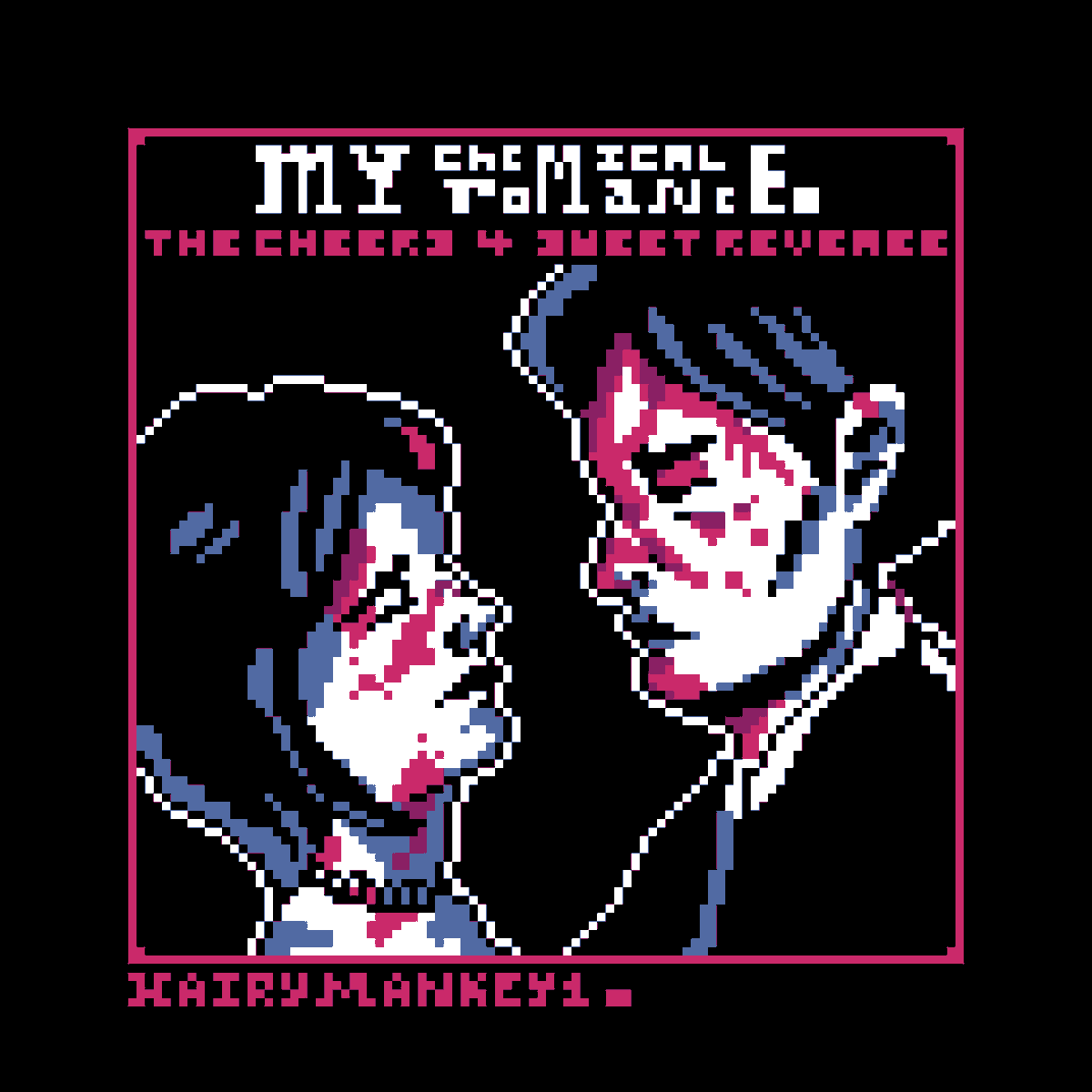 Pixel art of one of my favor albums from my chemical romance.