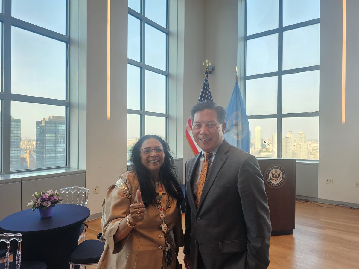 mini murthy MD,MPH (@minimurthy1234) on Twitter photo Was a real privilege to meet the amazing Ambassador Christopher Lu at a reception at the US Mission to the UN today
<a href="/AmbUNReform/">U.S. Amb to the UN for Management and Reform</a>
<a href="/nymedcollege/">New York Medical College</a>
<a href="/AMWADoctors/">AMWA Doctors</a>
<a href="/PublicHealth/">APHA</a>
<a href="/USUN/">U.S. Mission to the UN</a> Was a real privilege to meet the amazing Ambassador Christopher Lu at a reception at the US Mission to the UN today
<a href="/AmbUNReform/">U.S. Amb to the UN for Management and Reform</a>
<a href="/nymedcollege/">New York Medical College</a>
<a href="/AMWADoctors/">AMWA Doctors</a>
<a href="/PublicHealth/">APHA</a>
<a href="/USUN/">U.S. Mission to the UN</a>