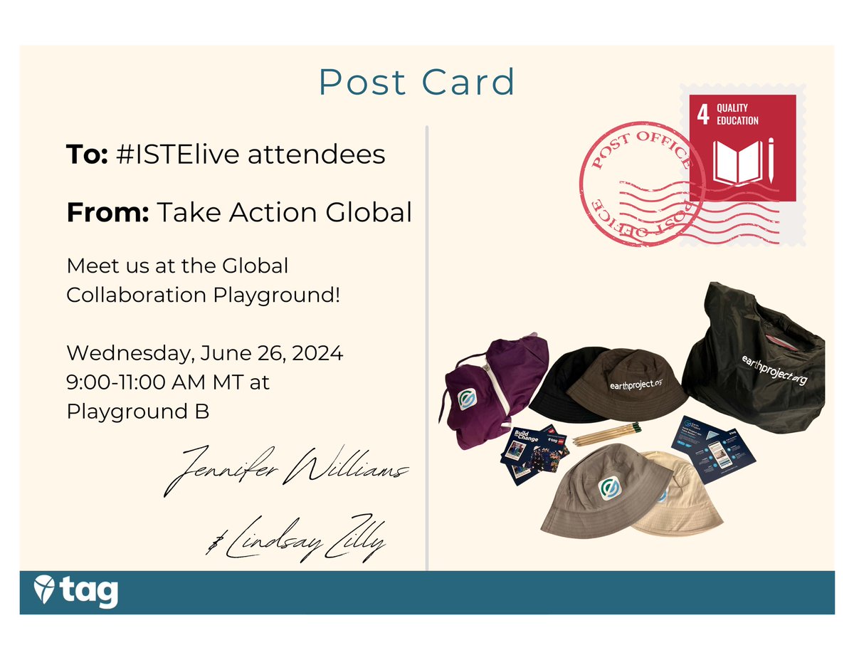 lindsay_zilly's tweet image. One more day of #istelive! I’ll see you tomorrow at the global collaboration playground! #climateactionedu #teachsdgs