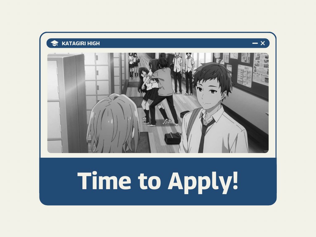 ️
✧ The long-awaited moment has arrived, enveloping the air with anticipation as the majestic gates of KATAGIRIHIGH swing open with pride. Lift your gaze, feel the rush of possibility, and step confidently to embark on your transformative journey at this esteemed school!
 ️