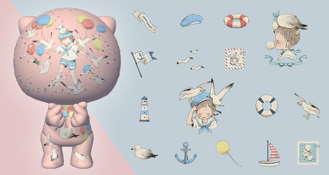 PlayToyverse's tweet photo. 🚨🚨NEW STICKER RELEASE🚨🚨
⚓🎈Wee sailors in training out by the bay.
--
Sticker Series: A Boy and His Gulls
Type: Gold Sticker Pack
Brand: RETRO NOSTALGIA
Available Timeframe: June 26, 2024 – September 24, 2024 (UTC)
