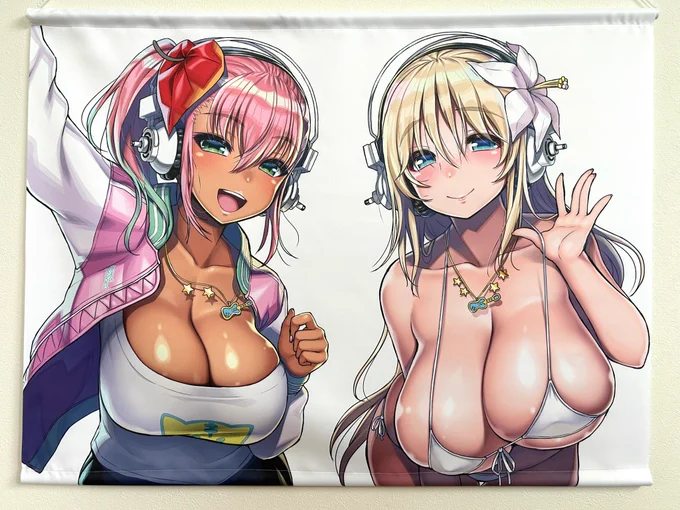 GOT様から谷間家姉妹タペストリーのサンプルを頂戴しました!ありがとうございます 
