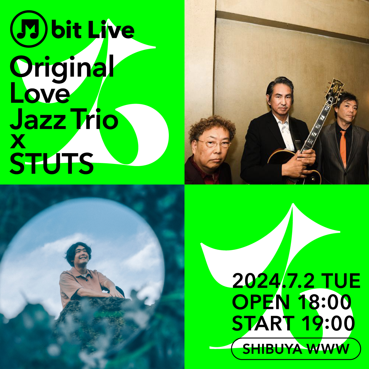 O_love_info's tweet image. ⚡️生配信決定⚡️

M bit Live #1 
Original Love Jazz Trio × STUTS

チケットSOLD OUT!!

#MbitProject 公式YouTubeチャンネルで
無料生配信が決定しました！

🗓️7/2(火)19:00～ YouTube生配信
配信URL» youtube.com/@mbitproject

アーカイブ配信期間：7/10(水)〜16(火)*予定

#オリジナルラブ #STUTS