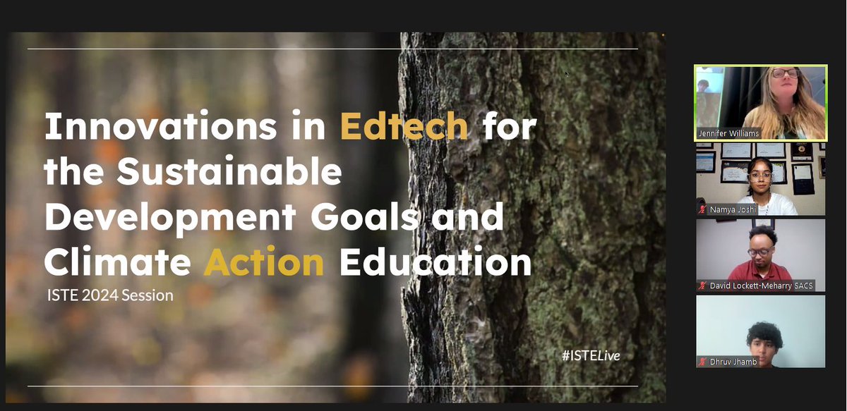 WonderNamya's tweet image. Presenting at each session  #ISTELive is always a learning even if it&apos;s at 1 am IST.

We talked about how edtech empower learners to act on climate &amp;amp; promote sustainability.  🌱📚

@TakeActionEdu @lindsay_zilly @DavidJLockett
@ISTEofficial #GoalsProject #Coding4Climate
