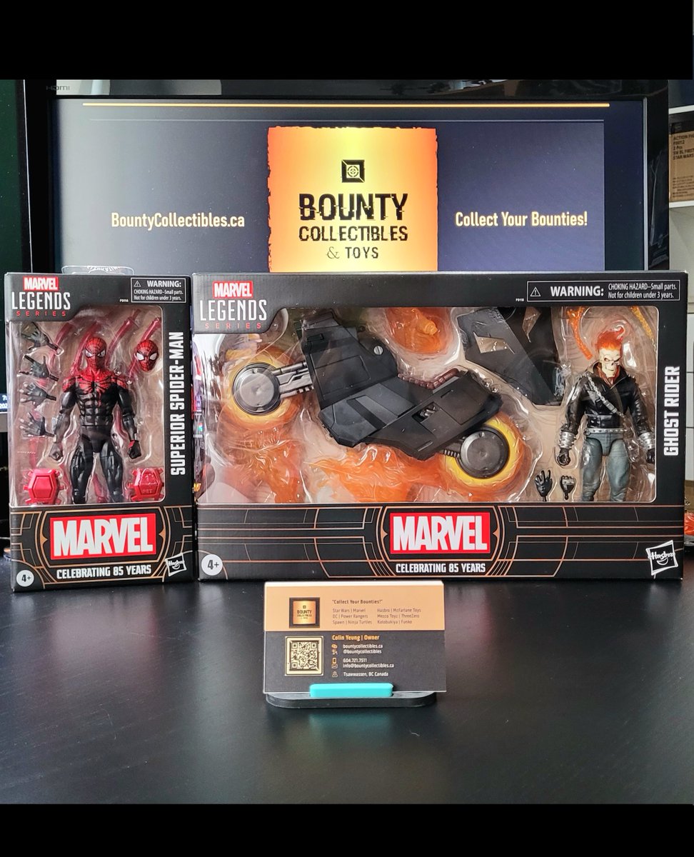 BountyCollect's tweet photo. New arrivals alert! Currently in stock now: Marvel Legends Series!
-Ghost Rider (Danny Ketch)-
-Superior Spider-Man-

https://t.co/iyfvb91ToU
-
-
#hasbro #marvellegends #ghostrider #dannyketch #spiritofvengeance #spiderman #superiorspiderman #marvel #avengers #marvel https://t.co/bWRJMMCqZe