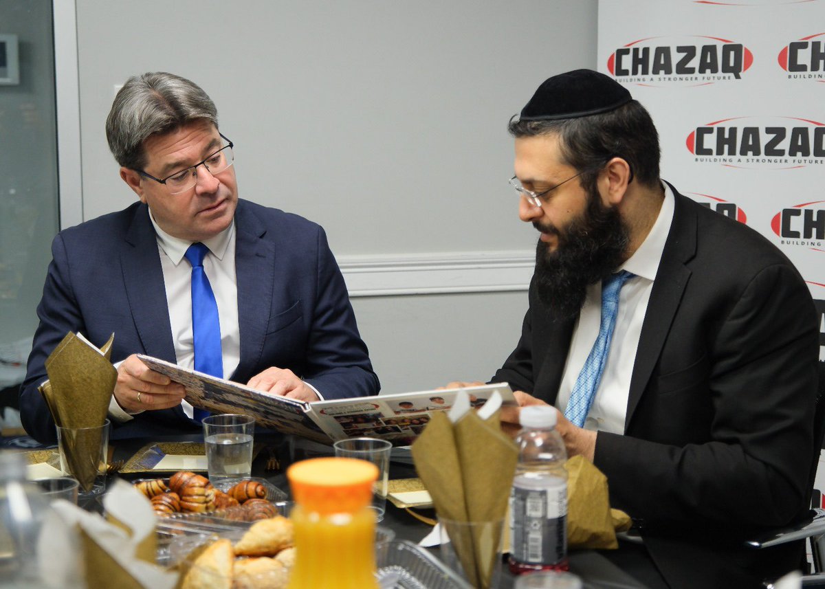 Today, Chazaq had the honor of hosting the new Consul General of Israel <a href="/Ofir_Akunis/">Ofir Akunis</a> <a href="/IsraelinNewYork/">Israel in New York</a>