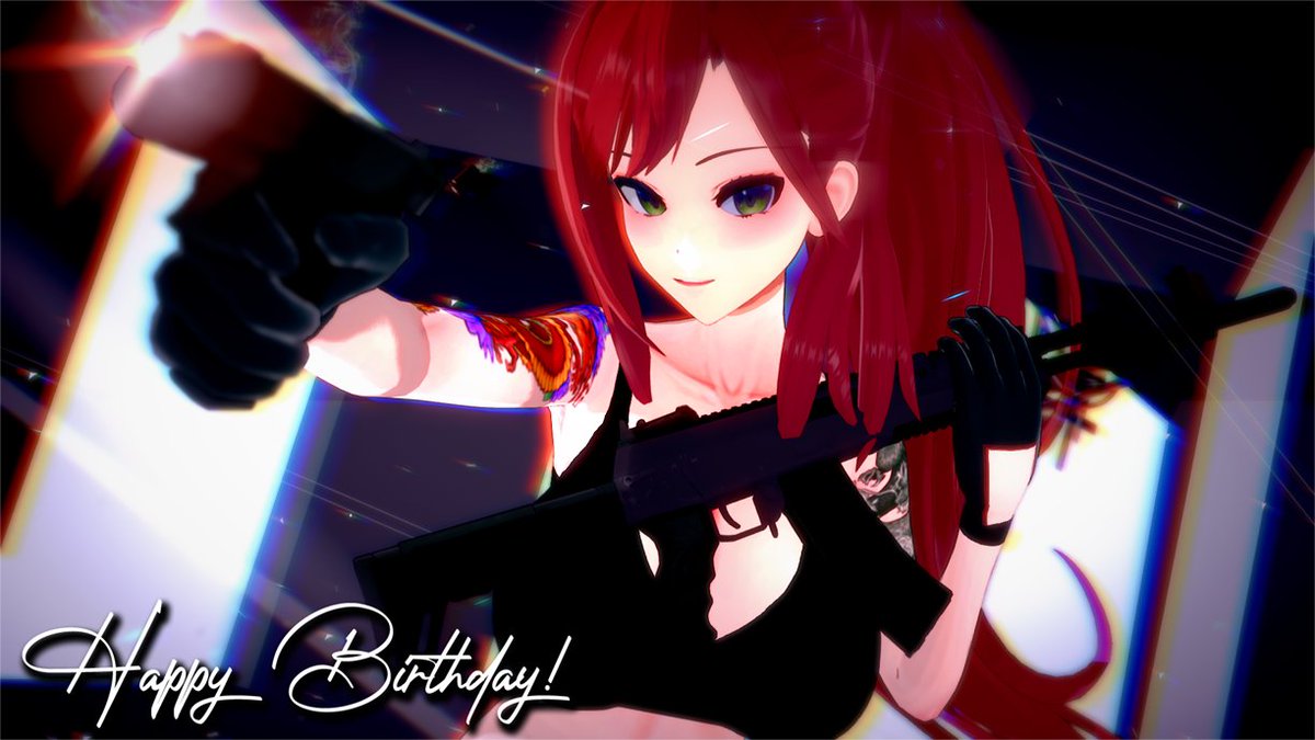 CAP69VT's tweet image. Happy Bday @EllyVtuber #ellyart