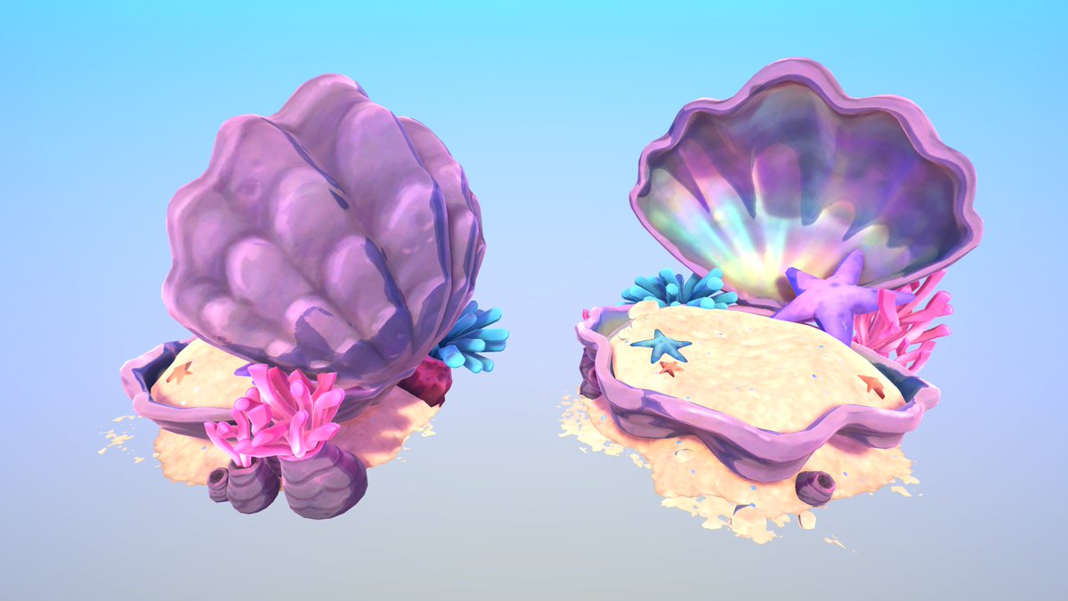 esanany's tweet image. clam throne!! alt name: venus as a slime