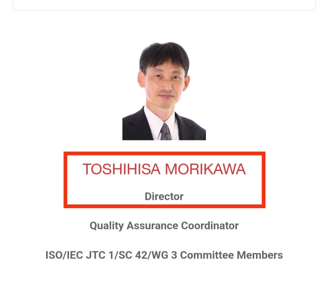 BainaA17's tweet image. Toshihisa Morikawa, CEO, and director of Imaginary Co., Ltd, an affiliate compagny of Witz, for which #Jasmy is the authentication provider, will participate in the International Symposium on AI Standards. 🤖 This symposium, titled "Towards Trustworthy AI through Standards,"…