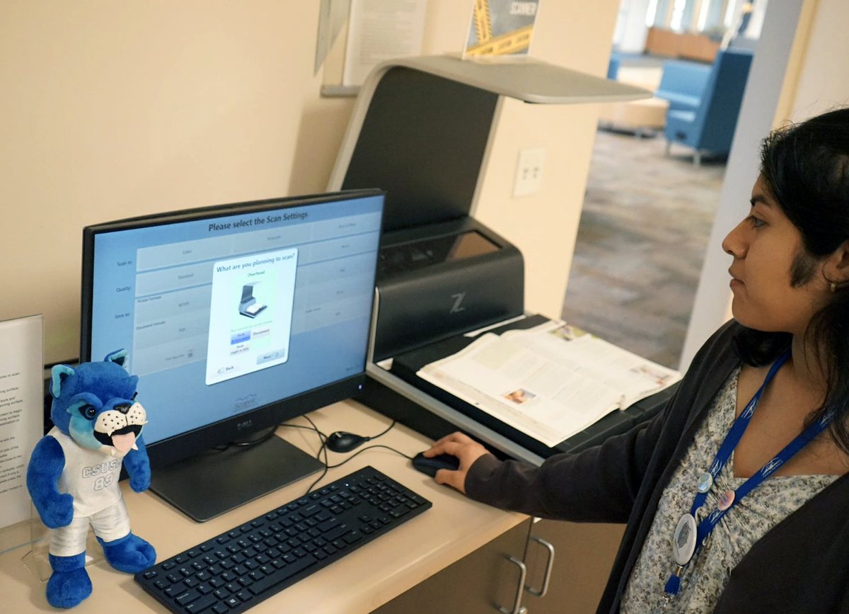 csusm_library's tweet photo. Need to print or scan? Mini-Crash wants you to know that students, faculty, and staff can print and scan materials at the #CSUSMLibrary. ๐จ๏ธโ
โ
The scanner is located on the 3rd floor and printing stations are on the 2nd and 3rd floors of the Kellogg Libary. โ
โ
#CSUSM #Print https://t.co/wAPuQKNIvW