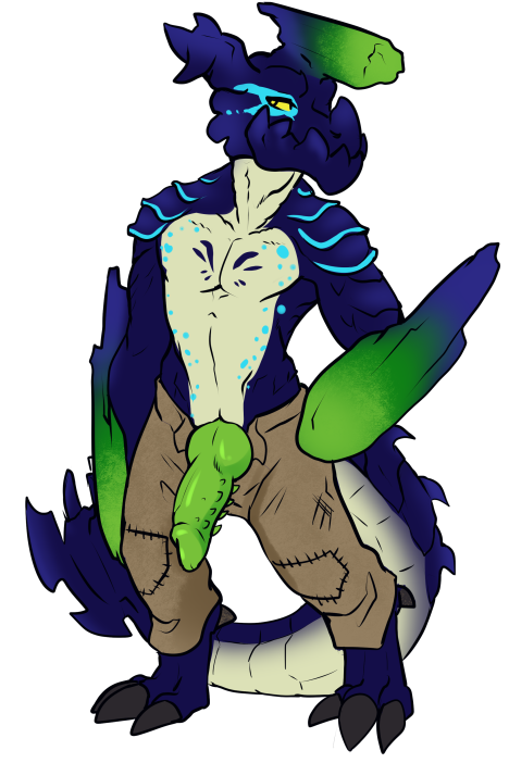 Let's get at least one of everyone up here. This is Byrnhildr, but his friends call him Burnie. Thanks to @BeezTheBum for drawin this yonks ago. I love Burnie, he's very important to me.