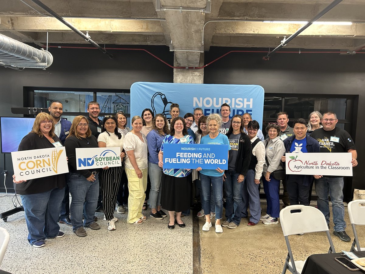 Last week, teachers from ND attended the <a href="/NourishFuture/">Nourish the Future</a> and <a href="/educationproj/">EducationProjects.org</a> Feeding and Fueling the World Workshop! Attendees had a packed 2 days, consisting of biotechnology curriculum, industry tours and more! We are proud to sponsor this event with <a href="/ndcorn/">North Dakota Corn Utilization Council</a> and <a href="/AITCtweets/">National Agriculture in the Classroom</a>! 🌱
