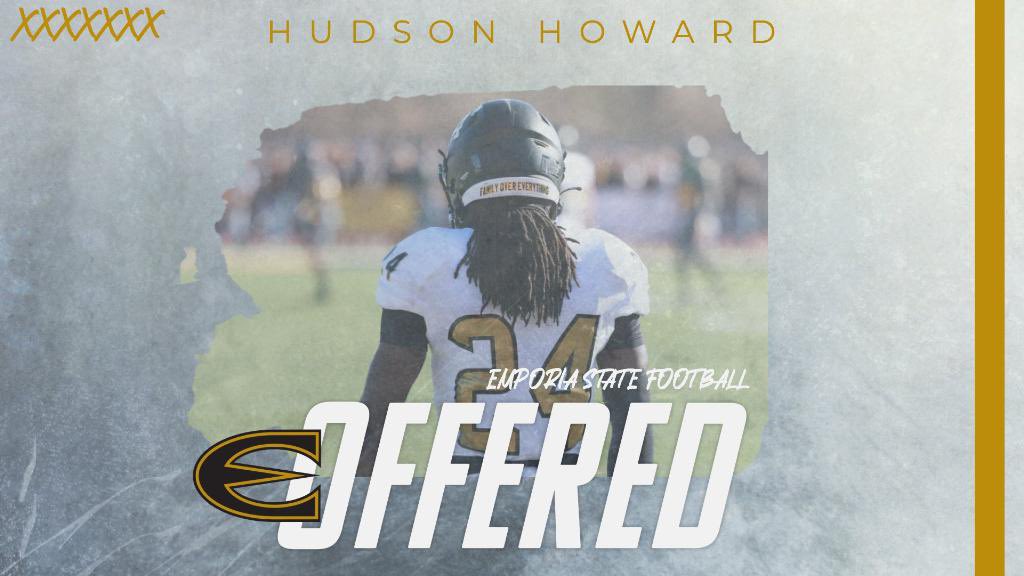 Hudson Howard (@thehudsonhoward) on Twitter photo Extremely grateful to have received an offer to play at Emporia State! Really enjoyed my time at camp and loved the culture! Thank you <a href="/CoachGoodman66/">Daniel Goodman</a> and <a href="/CoachGHiggins/">Coach Higgins</a> for believing in me! Extremely grateful to have received an offer to play at Emporia State! Really enjoyed my time at camp and loved the culture! Thank you <a href="/CoachGoodman66/">Daniel Goodman</a> and <a href="/CoachGHiggins/">Coach Higgins</a> for believing in me!