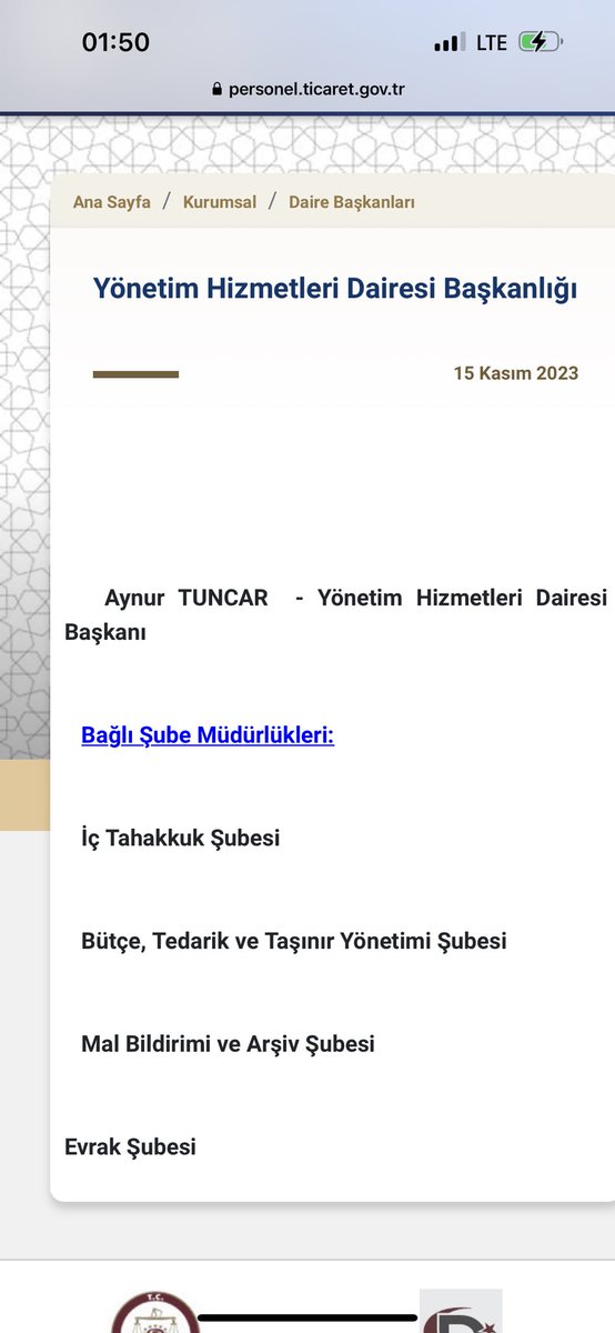 5 Kasım 2023’de 
Rizeli ablamız tıbbi sekreter iken,

6 Kasım 2023’de Daire Başkanlığı kadrosuna geçiriliyor Ticaret Bakanlığında 

15 Kasım 2023’de Daire Başkanı oluyor.

Siz de vergi verin,çocuk götürün sabah 8 de okula,servisine kursuna para dökün sınavlara sokun! 
Çocuğum bir