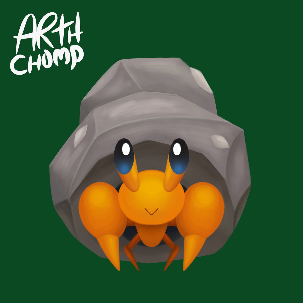 Pokemon Dwebble🦀🤎
#pokemon #pokemonfanart #videogame #rock #orange #bug #monster #cute #art #digitalart #digital #ibispaintx #pokemonart #fanart