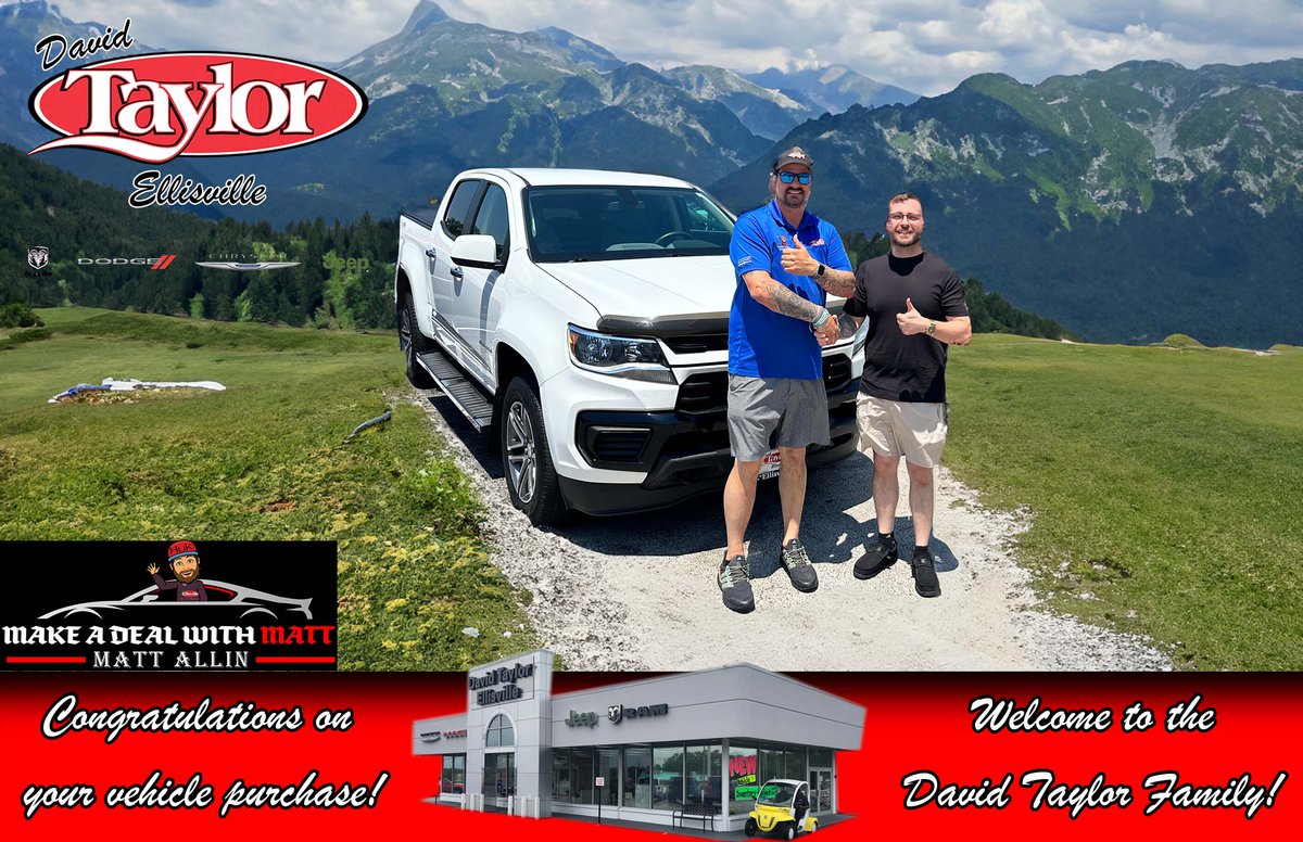 Congratulations to another satisfied customer, sold by Matt Allin!
taylorstlouis.com
#MakeADealWithMatt #DavidTaylor #Ellisville #AmazingDeals #WelcomeToTheDavidTaylorFamily
