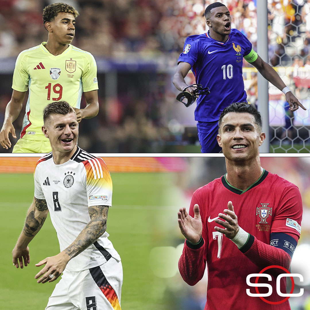 SC_ESPN's tweet photo. 🏆 ¿ESTARÁ AQUÍ EL PRÓXIMO REY DE EUROPA?
🇩🇪 Alemania
🇪🇸 España
🇫🇷 Francia
🇵🇹 Portugal
🔥 ¡Todas estas selecciones quedaron en el mismo lado del cuadro!
🍿 ¡Prepárense para el show!
❓ ¿Cuál es tu candidato?
📺 Toda la UEFA #EURO2024 por #StarPlusLA | #ESPNenStarPlus https://t.co/pOwqAL3aBD